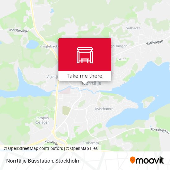 Norrtälje Busstation map