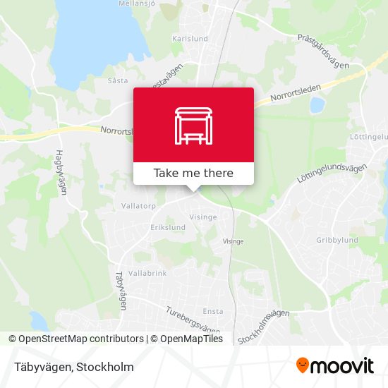 Täbyvägen map