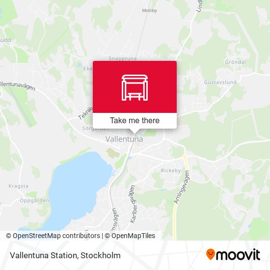 Vallentuna Station map