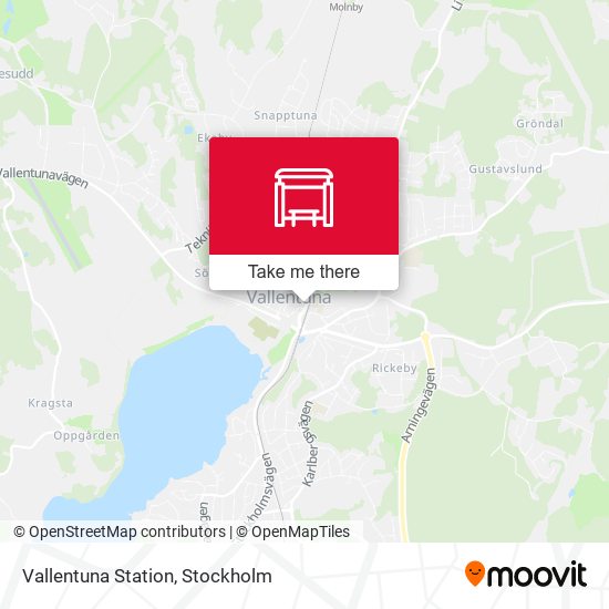 Vallentuna Station map