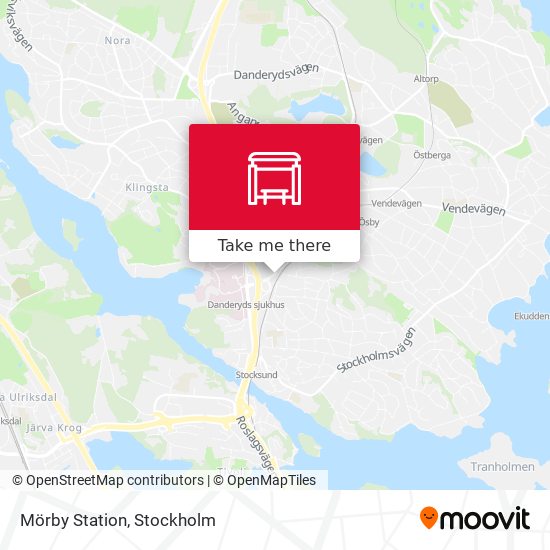 Mörby Station map