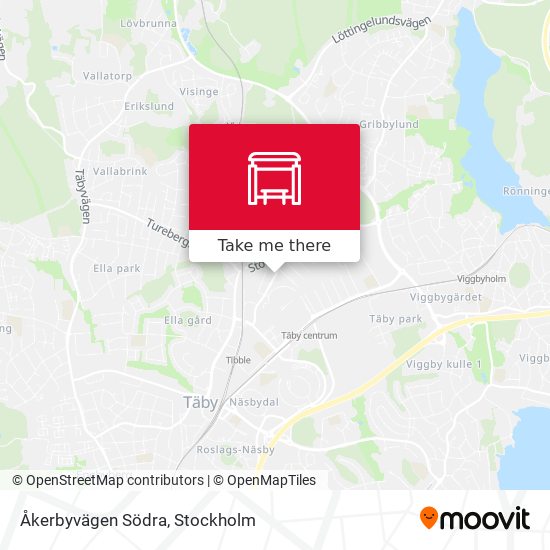 Åkerbyvägen Södra map