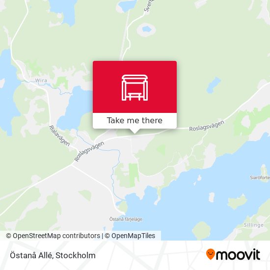 Östanå Allé map