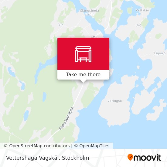 Vettershaga Vägskäl map