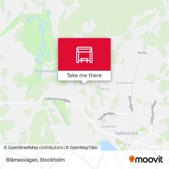 Blåmesvägen map