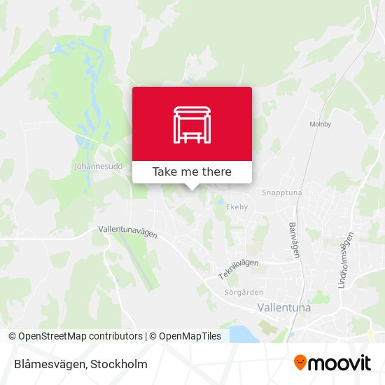 Blåmesvägen map