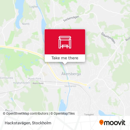 Hackstavägen map