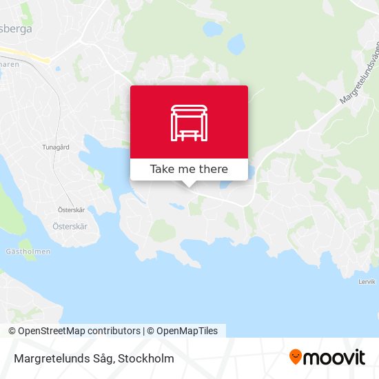 Margretelunds Såg map