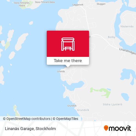 Linanäs Garage map