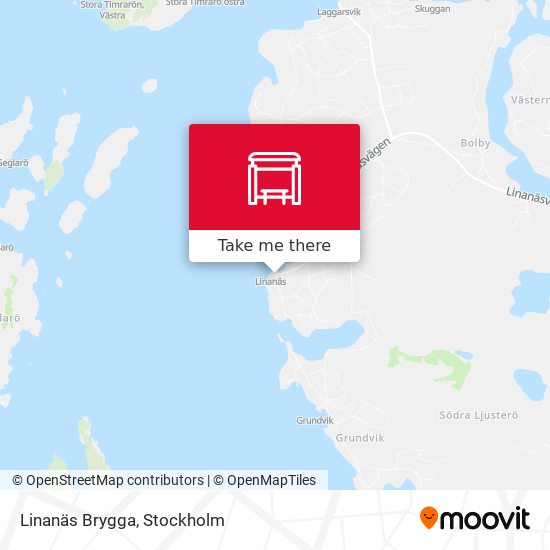 Linanäs Brygga map