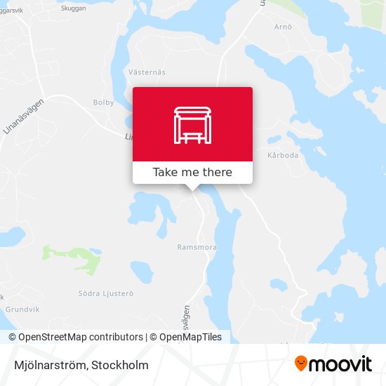 Mjölnarström map