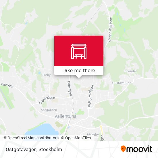 Östgötavägen map