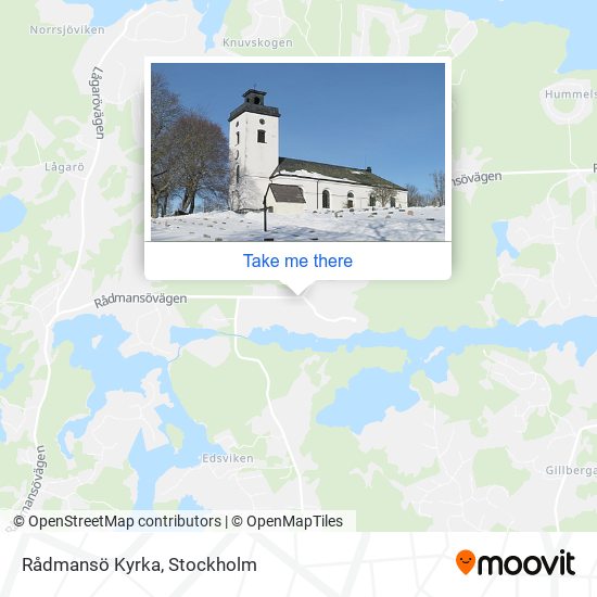 Rådmansö Kyrka map