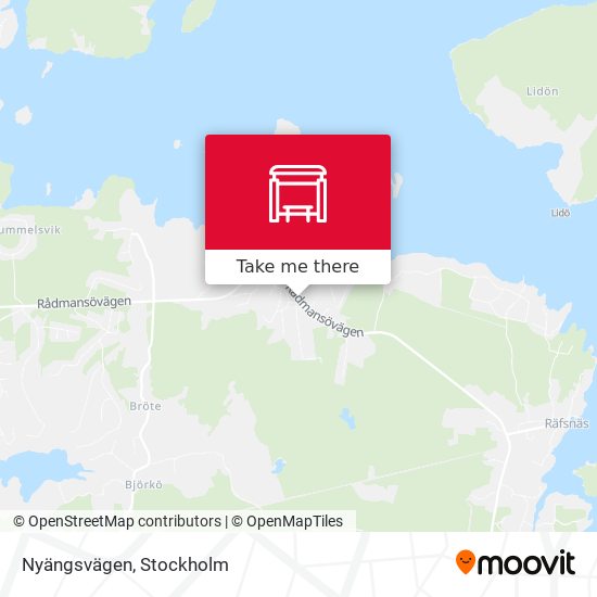 Nyängsvägen map