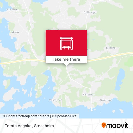 Tomta Vägskäl map
