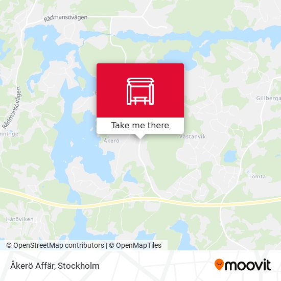 Åkerö Affär map