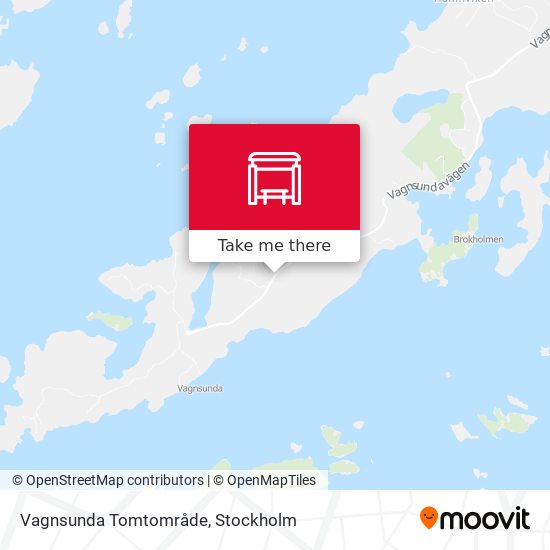 Vagnsunda Tomtområde map