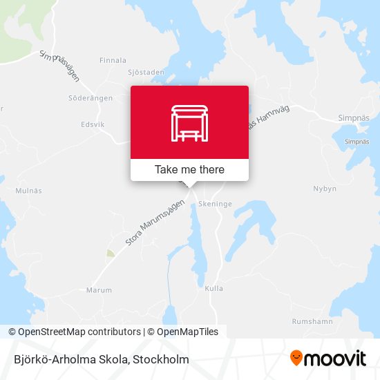 Björkö-Arholma Skola map