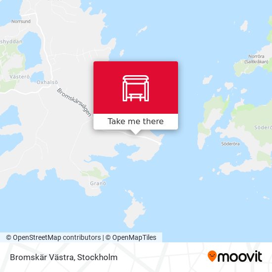 Bromskär Västra map