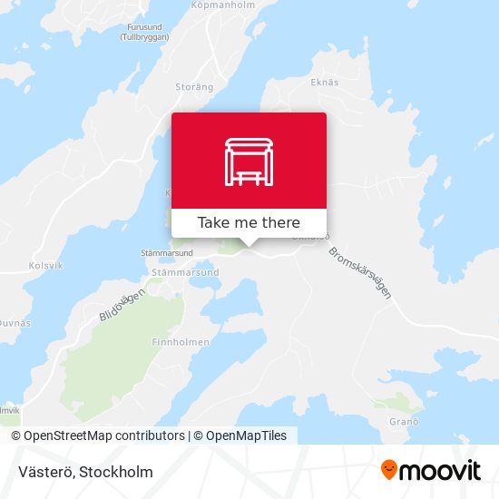 Västerö map