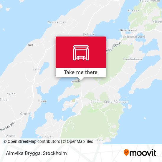 Almviks Brygga map