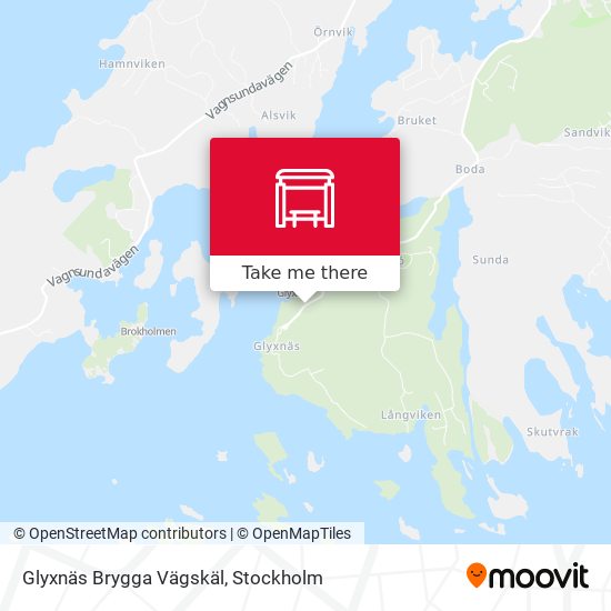 Glyxnäs Brygga Vägskäl map