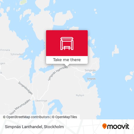 Simpnäs Lanthandel map