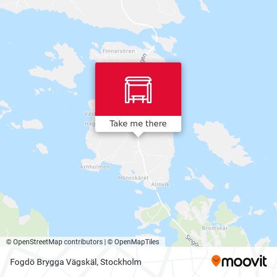 Fogdö Brygga Vägskäl map