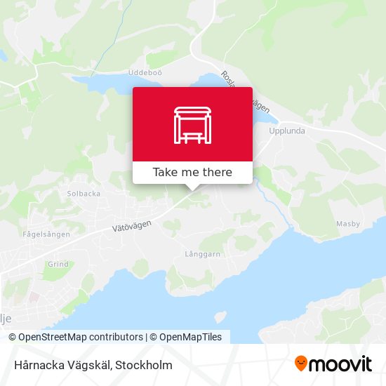 Hårnacka Vägskäl map