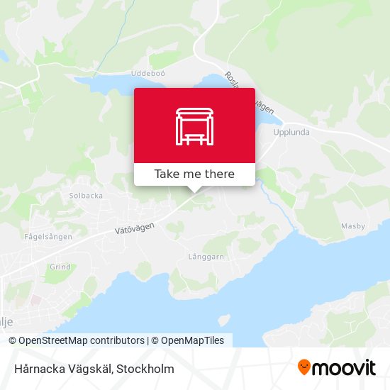 Hårnacka Vägskäl map