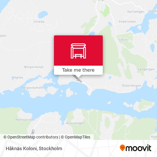 Håknäs Koloni map