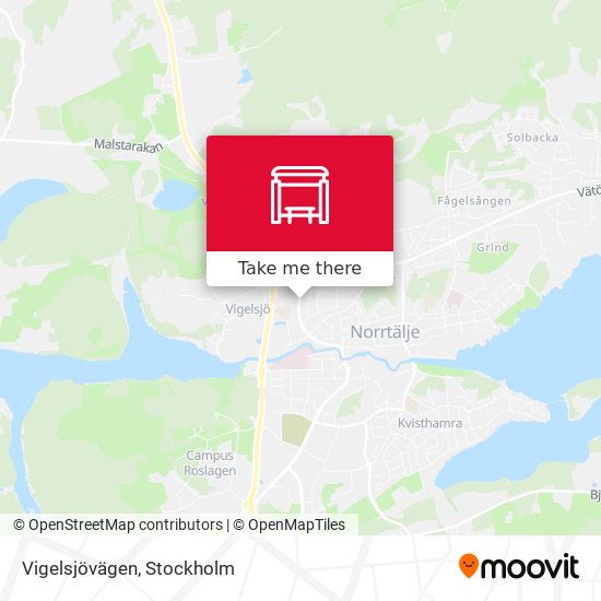 Vigelsjövägen map