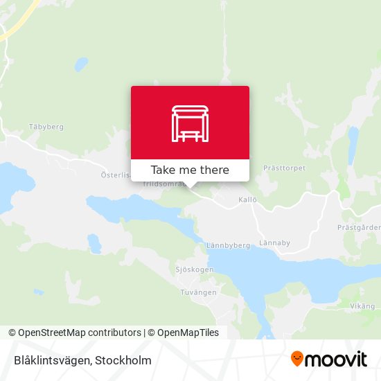 Blåklintsvägen map