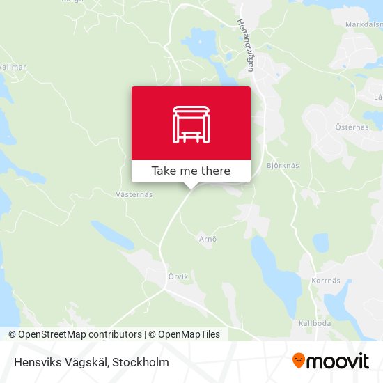 Hensviks Vägskäl map