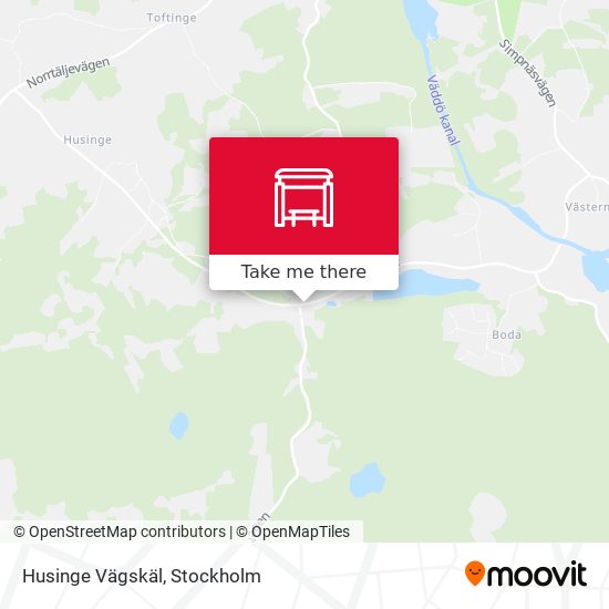 Husinge Vägskäl map