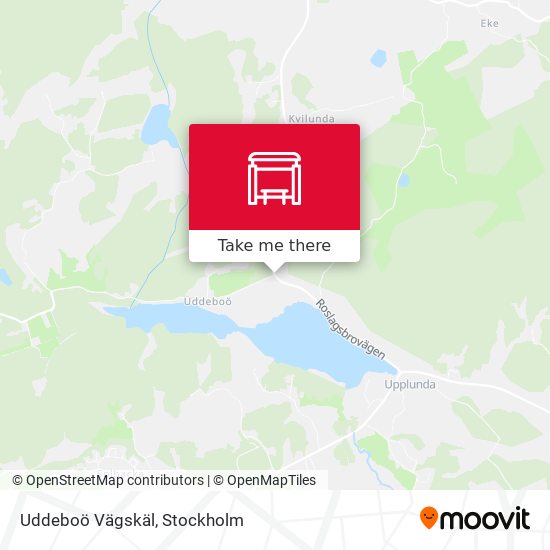 Uddeboö Vägskäl map