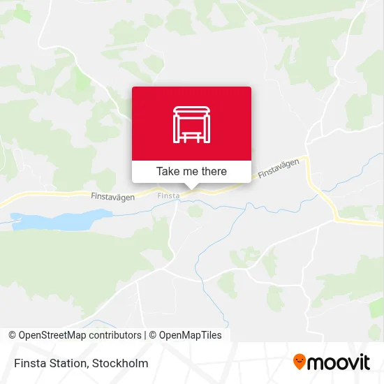 Finsta Station map