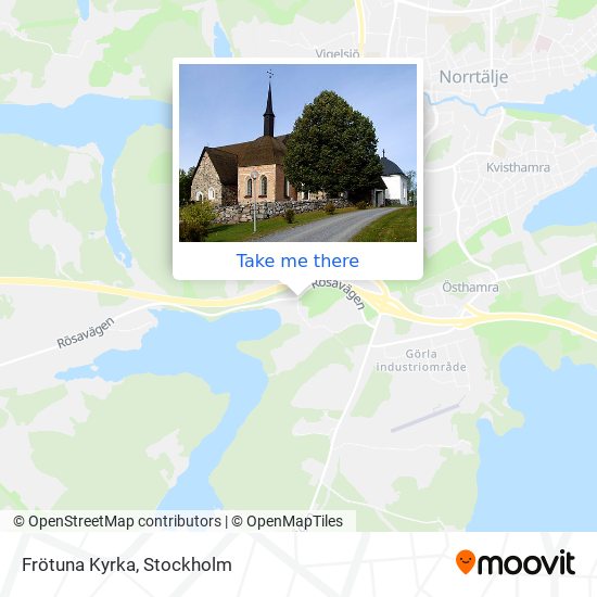 Frötuna Kyrka map