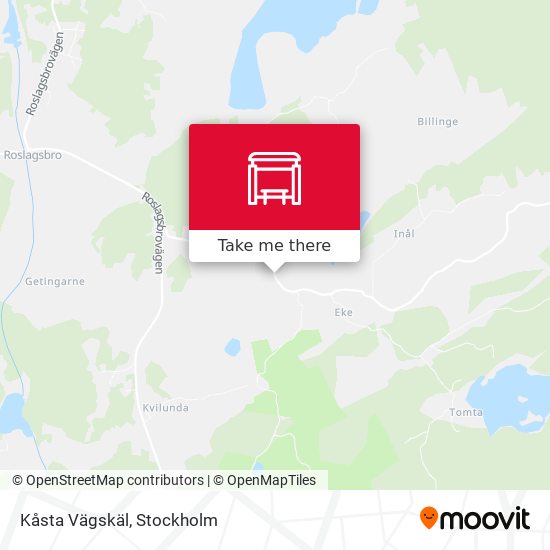 Kåsta Vägskäl map