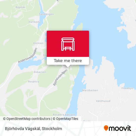Björhövda Vägskäl map