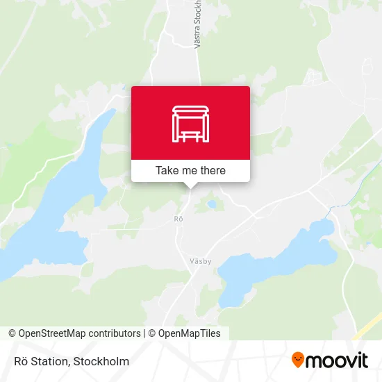 Rö Station map