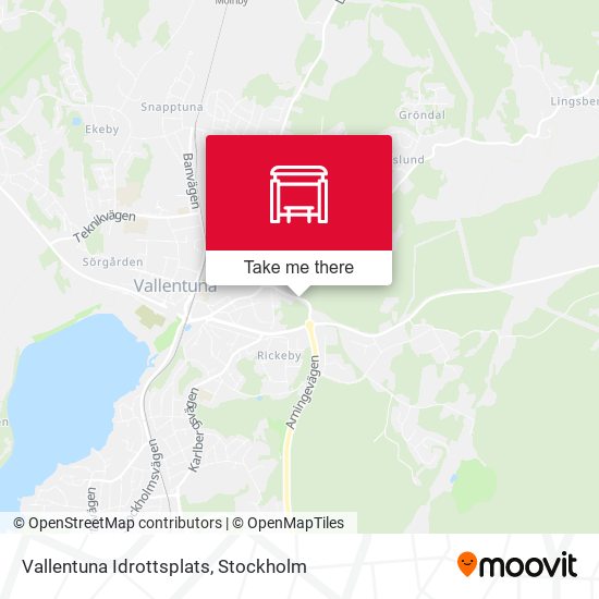 Vallentuna Idrottsplats map