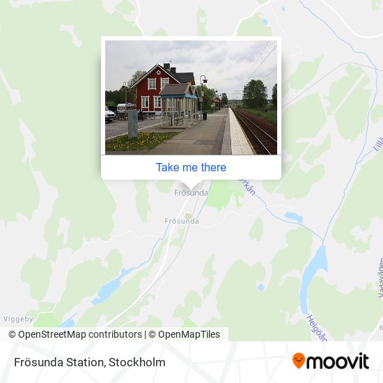 Frösunda Station map