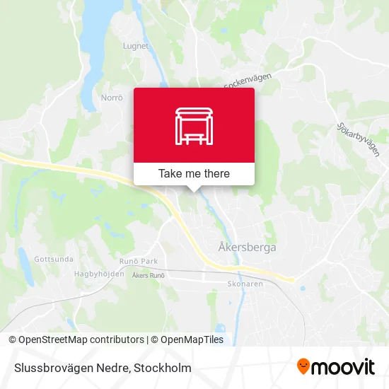 Slussbrovägen Nedre map