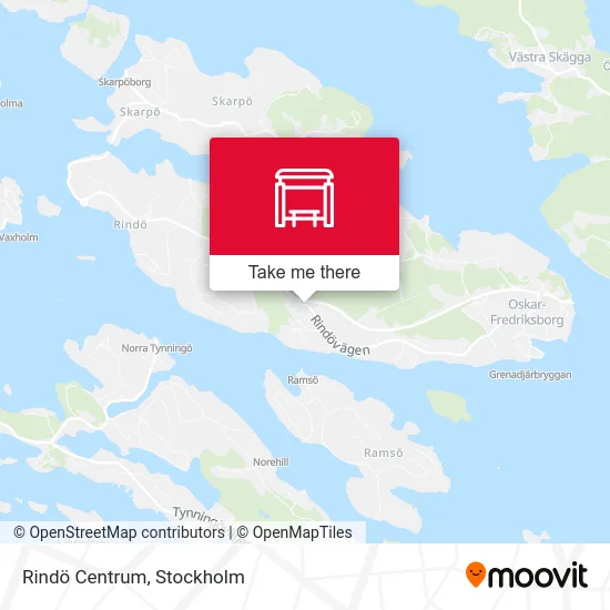 Rindö Centrum map