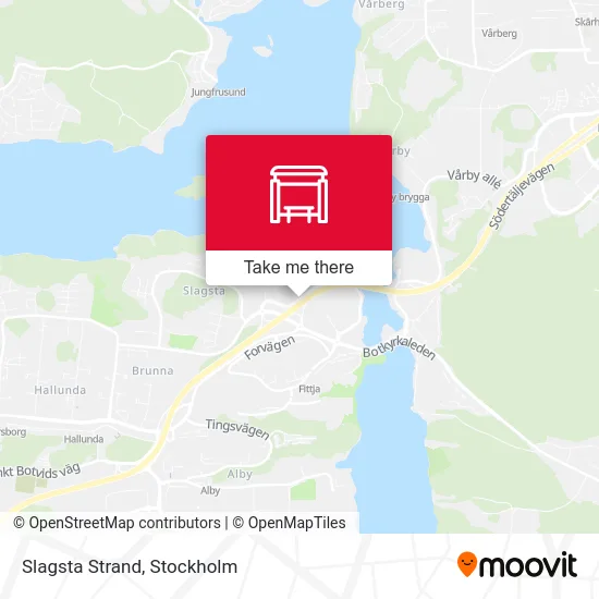Slagsta Strand map