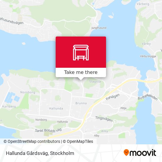 Hallunda Gårdsväg map