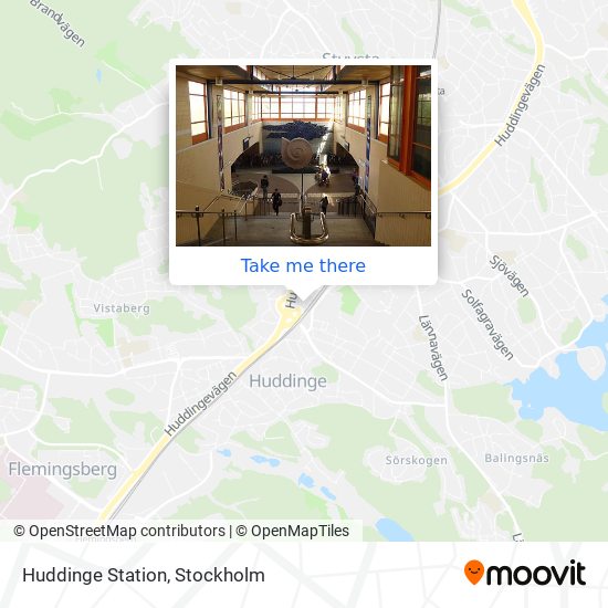 Huddinge Station map