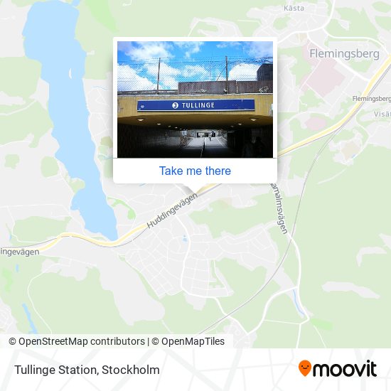 Tullinge Station map