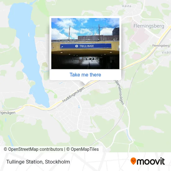 Tullinge Station map